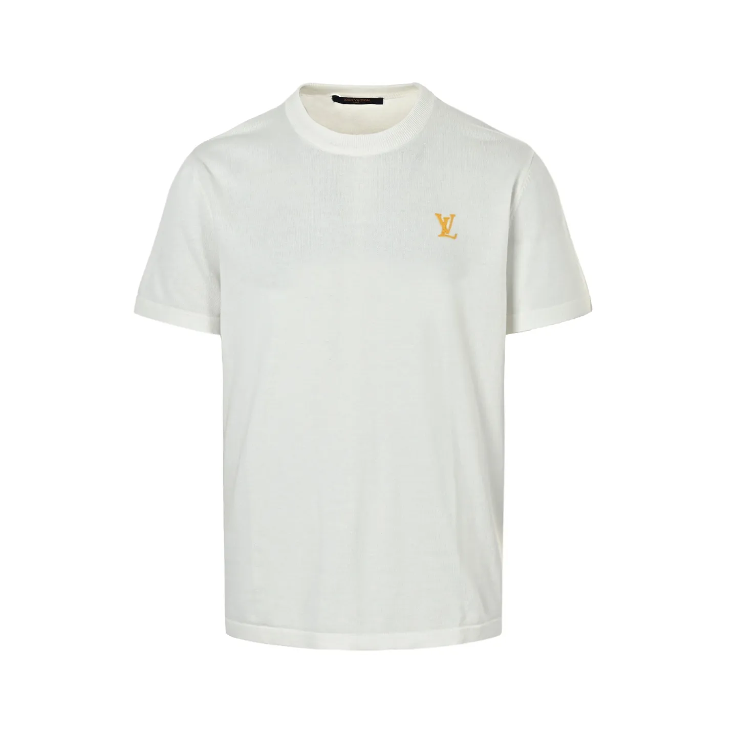 Louis Vuitton/Louis Vuitton 26ss chest silicone badge knitted short sleeves